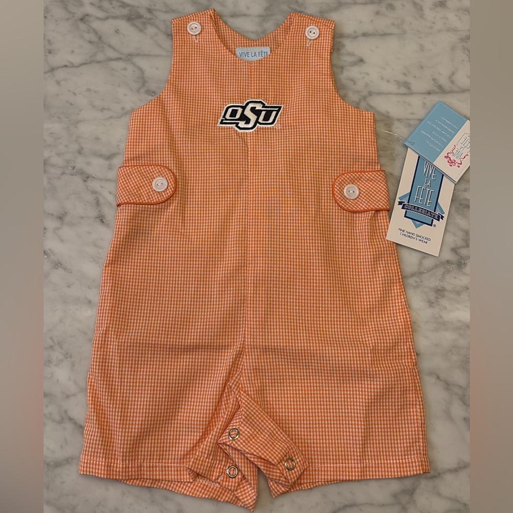 Oklahoma State cowboys Orange Kids Romper